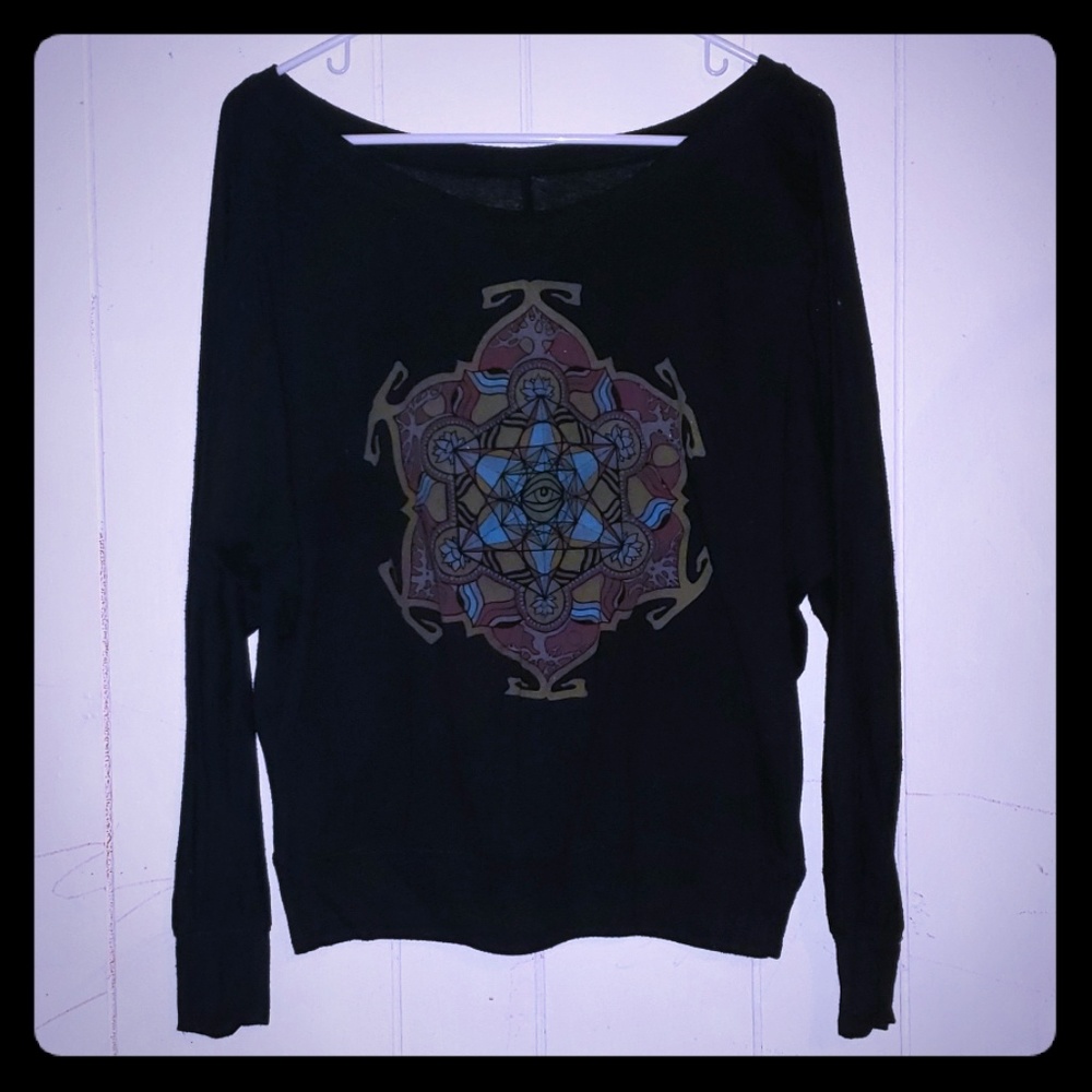 Long sleeve banded top